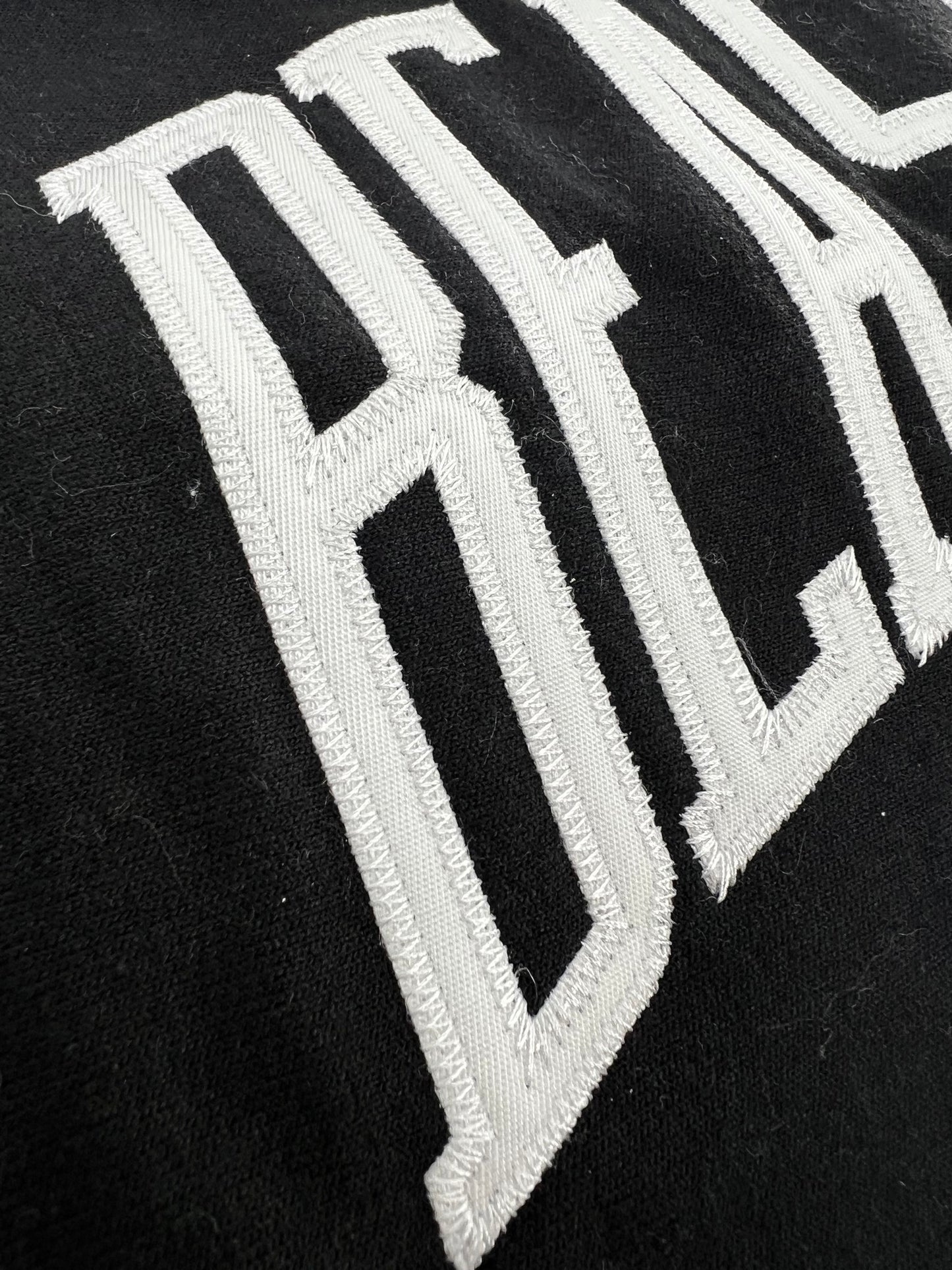 Beastmode Black Men’s Basic Sweatpant - Collegiate Applique Close-up