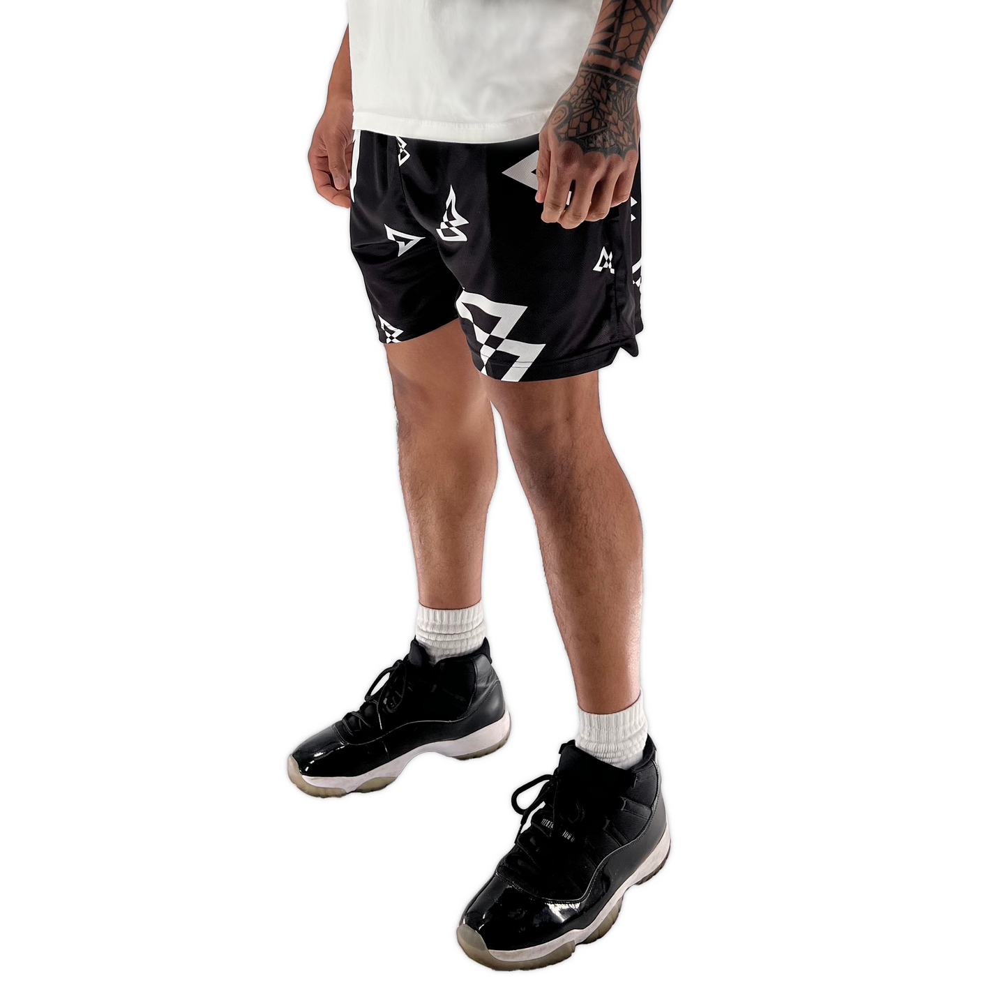 Beastmode Canvas Print Shorts (Black/White)