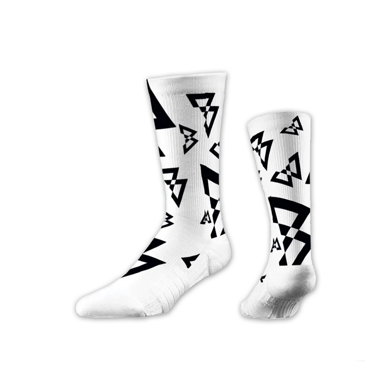 Beastmode x Strideline Crew Sock (Canvas Print White)