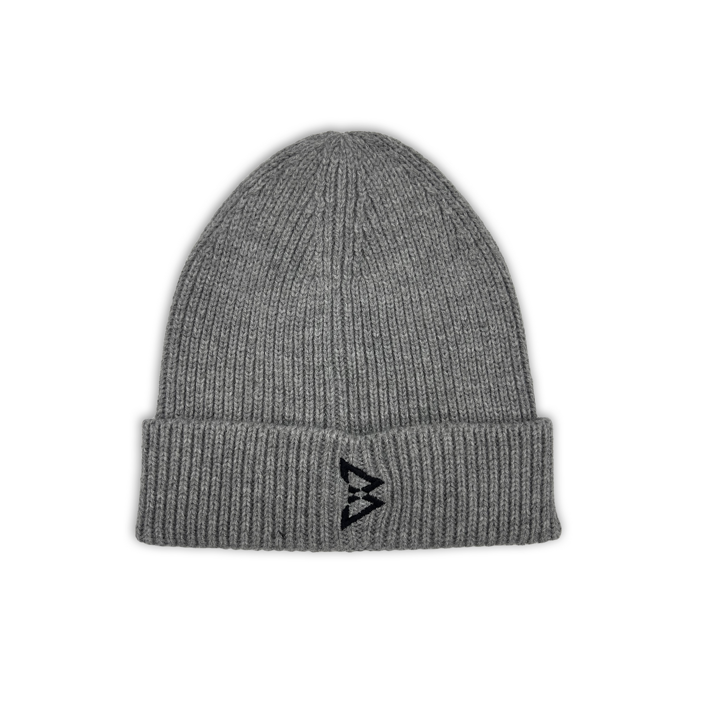 Beastmode B Logo Rib Cuffed Beanie (Light Grey/Black)