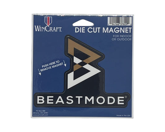 Beastmode WinCraft Die Cut Magnet 3.5” x 4.75”