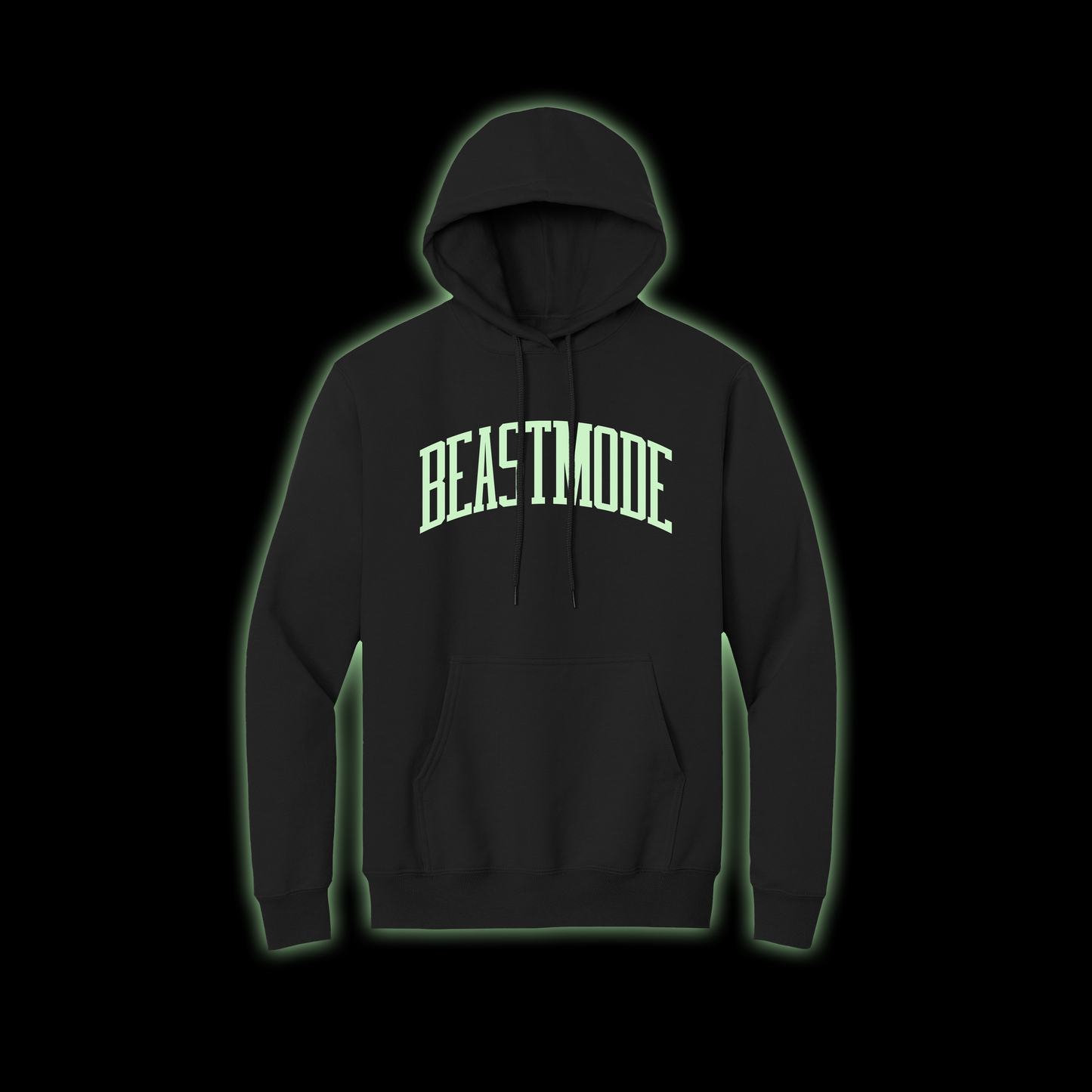 Beast Mode Collegiate GLOW Hoodie (Black)