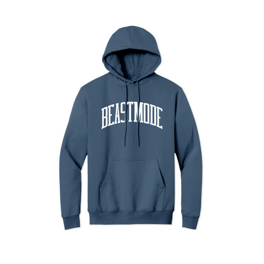 Beastmode Collegiate PUFF Hoodie (Storm Blue/White)