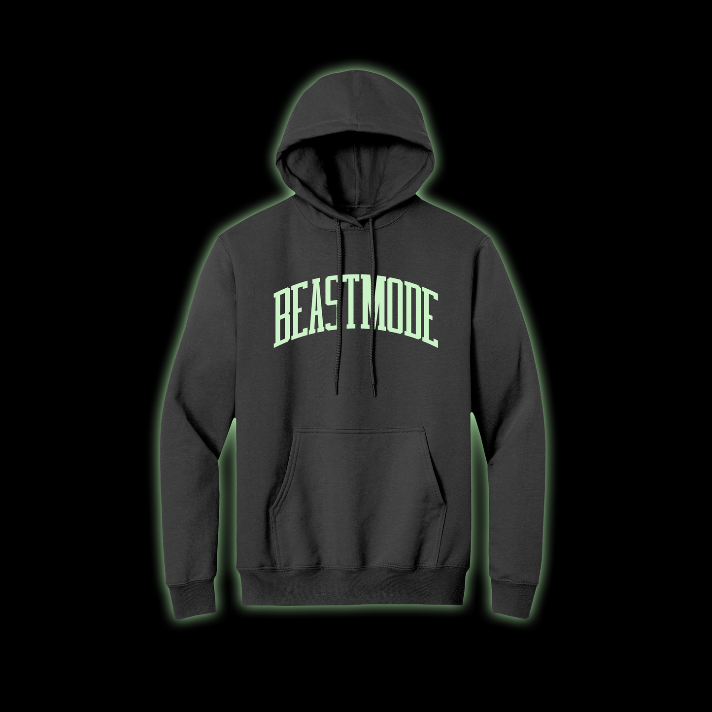 Beast Mode Collegiate GLOW Hoodie (Charcoal)