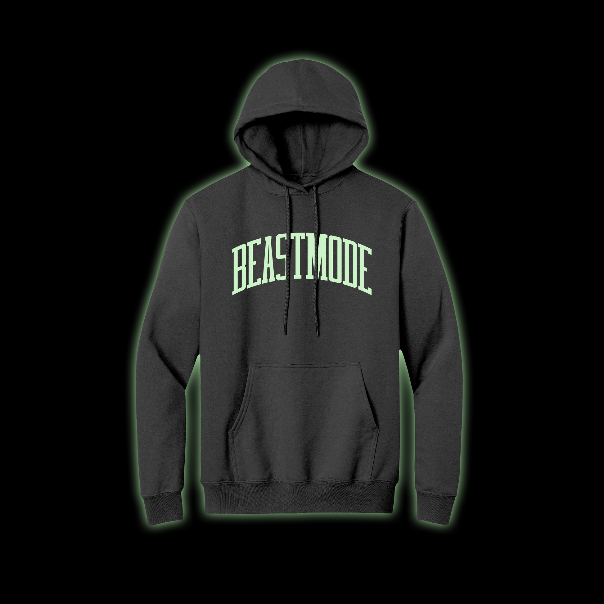 Beastmode Collegiate GLOW Hoodie (Charcoal)