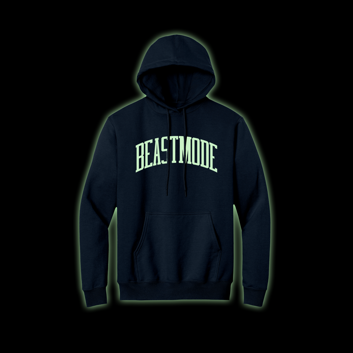 Beast Mode Collegiate GLOW Hoodie (Navy)