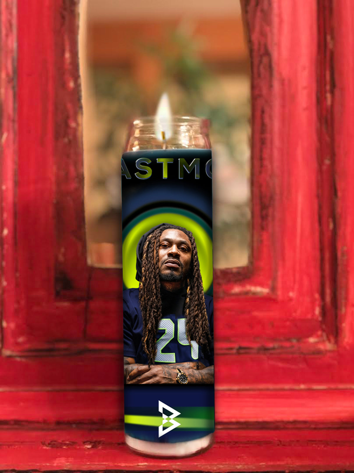 Marshawn Lynch Beastmode Seattle Prayer Candle