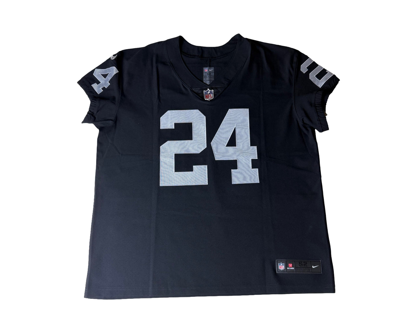 Marshawn Lynch Raiders #24 Autographed Nike Vapor Elite On Field Jersey Front