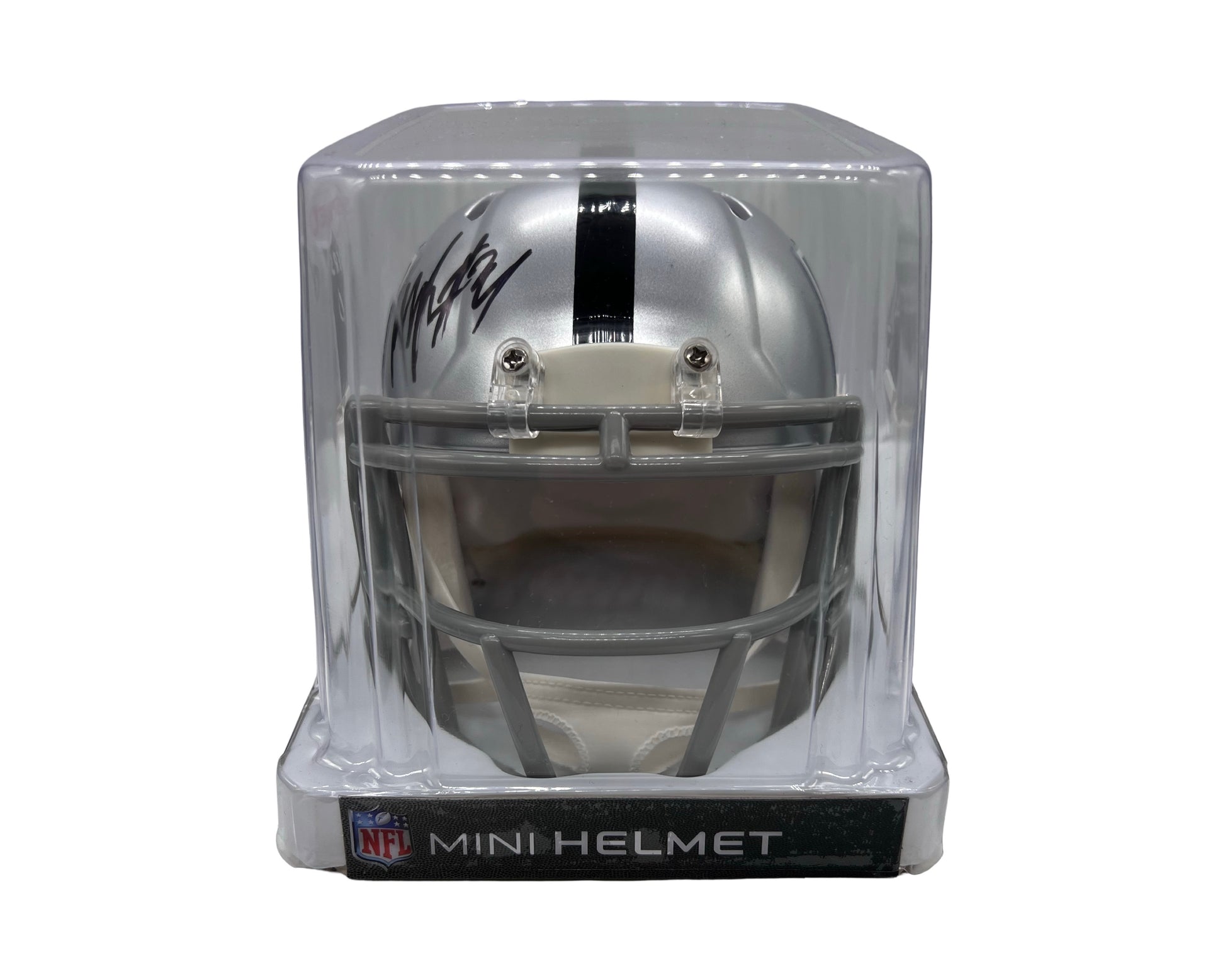 Marshawn Lynch Raiders Autographed Riddell Speed Mini Helmet