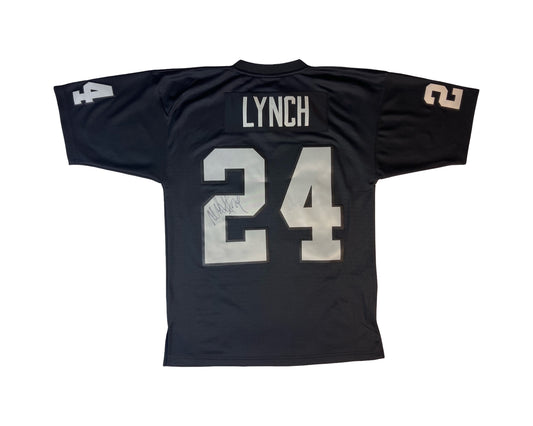 Mitchell & Ness Marshawn Lynch Oakland Raiders 2017 Legacy Player Jersey (Autographed) Back