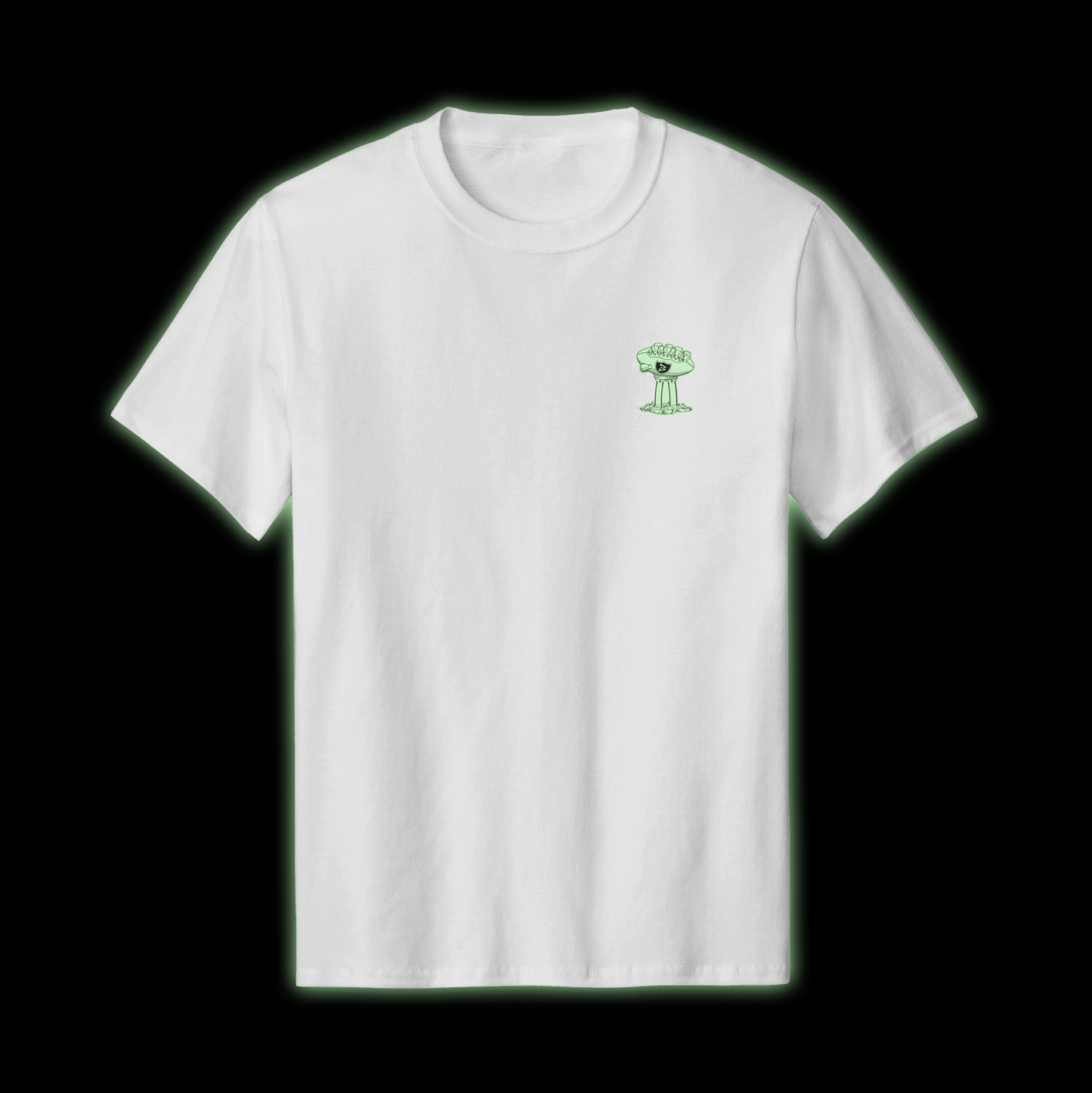 Beastmode Glow Skeleton Tee (White) Front