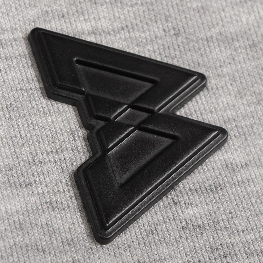 Technical Bomber (Grey Heather/Black) Logo