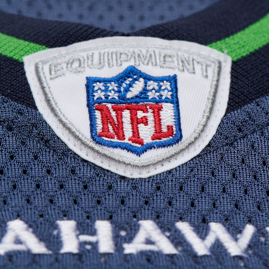 Mitchell & Ness Marshawn Lynch Seattle Seahawks 2010 Blue Authentic Jersey NFL logo