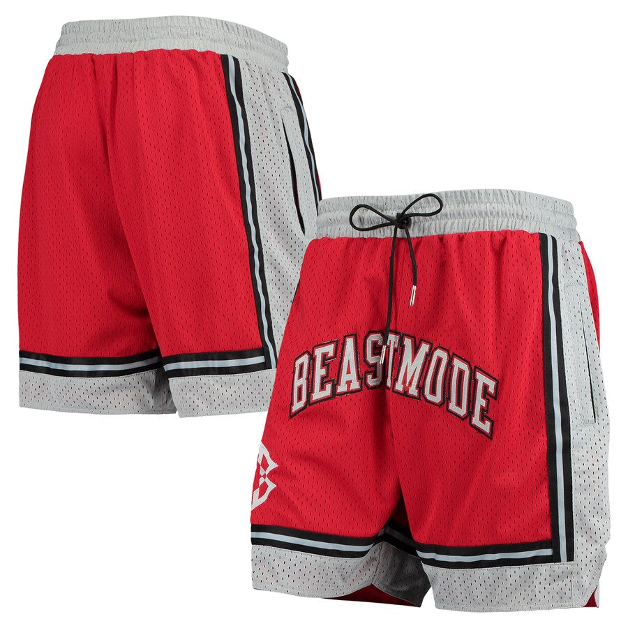 Beastmode Jersey Shorts (Red/Grey/Black)