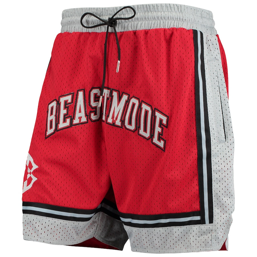 Beastmode Jersey Shorts (Red/Grey/Black)