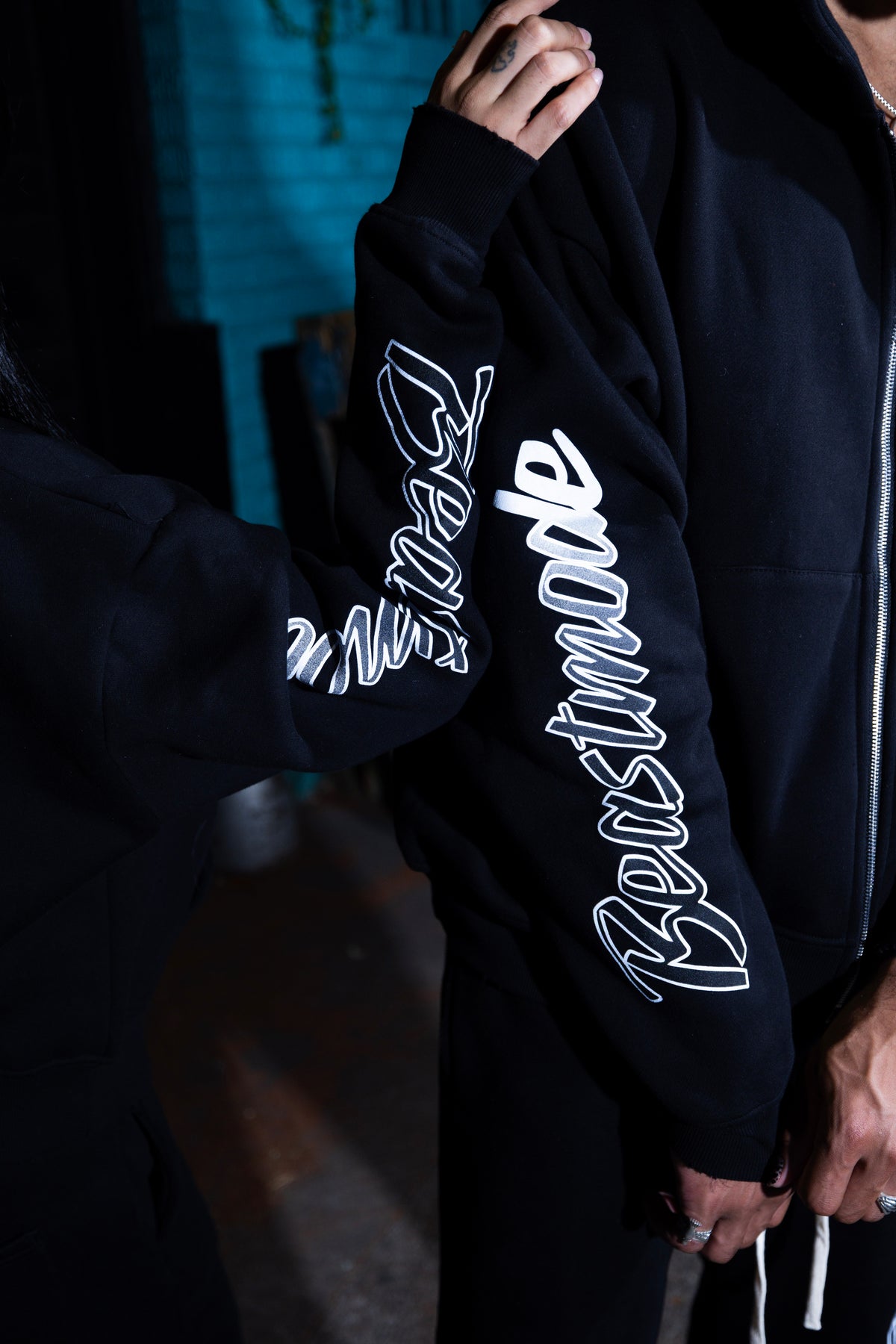 Beastmode Ombre Zip Hoodie (Black)