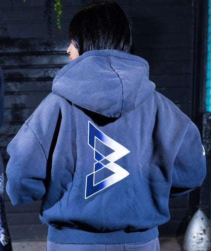 Beastmode Ombre Zip Hoodie (Navy)