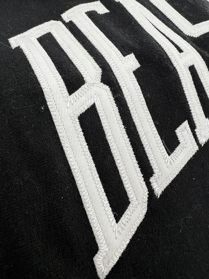 Beastmode Black Men’s Basic Sweatpant - Collegiate Applique Close-up