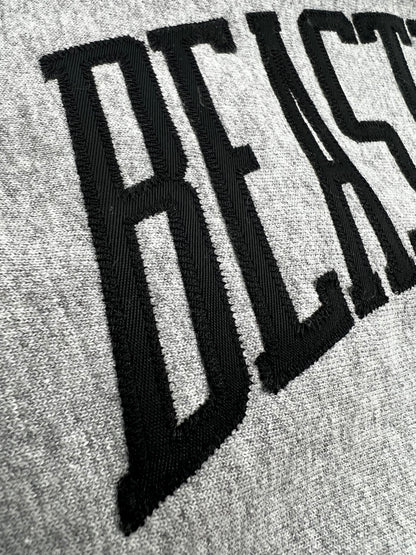 Beastmode Grey Heather Youth Basic Sweatpant - Collegiate Applique Close-up