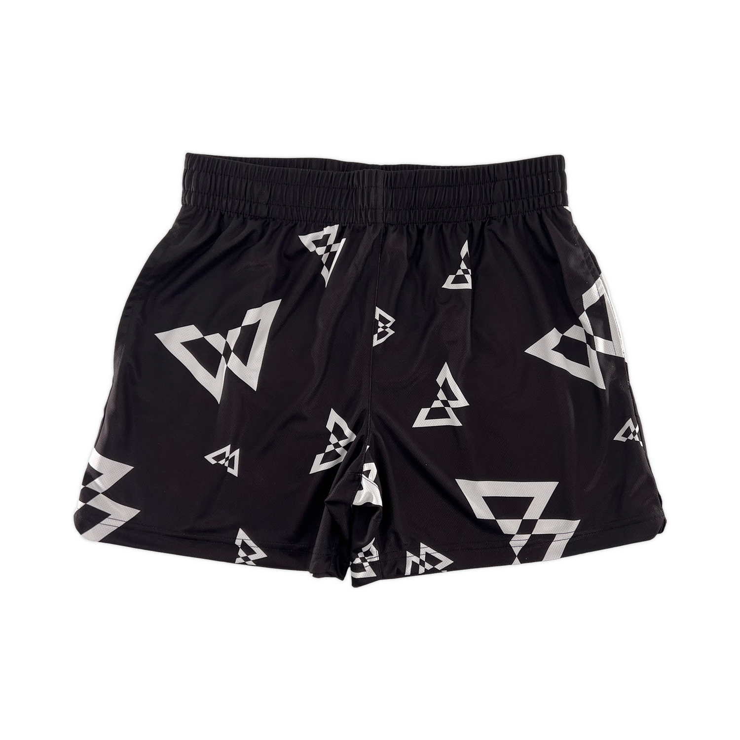 Beastmode Canvas Print Shorts (Black/White) Front