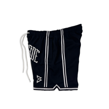Beast Mode Jersey Bone Shorts (Black/White) Left Side