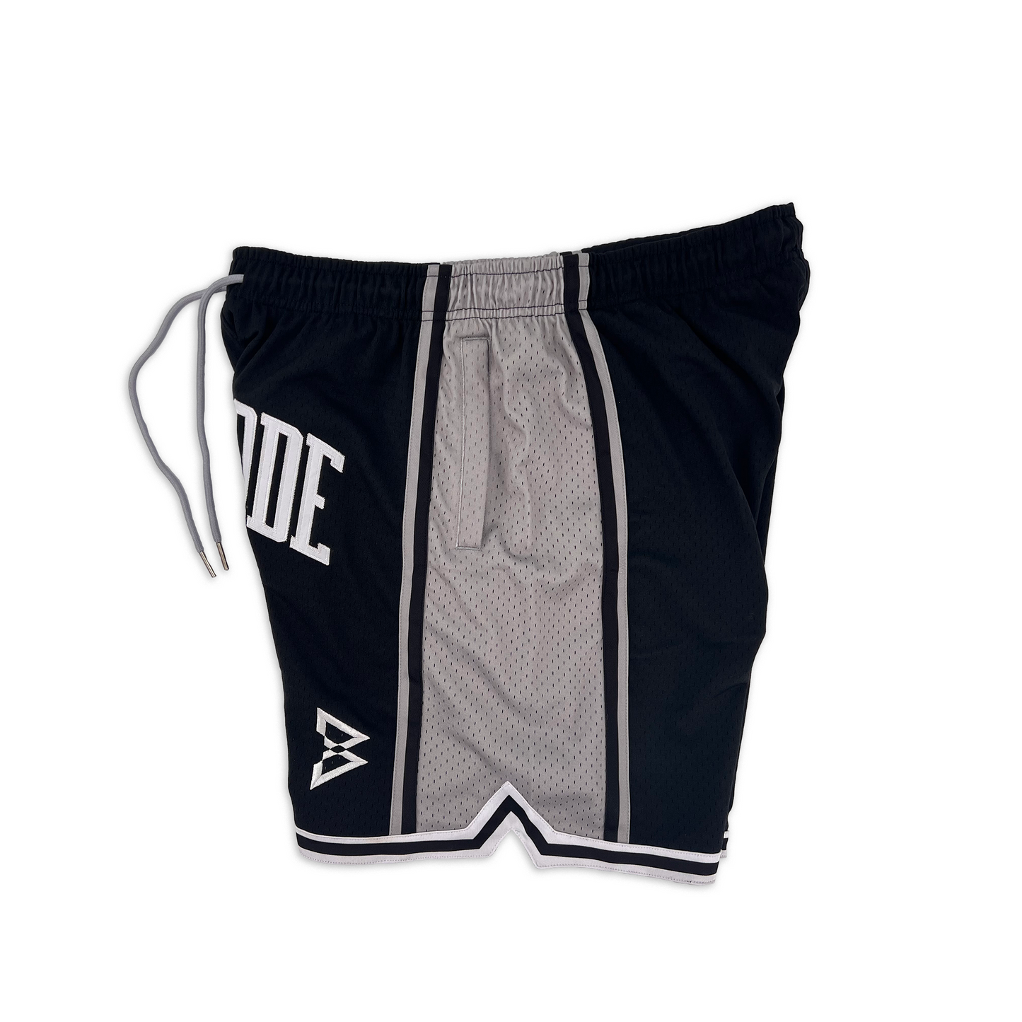 Beast Mode Jersey Shorts (Black/Grey/White) Left Side