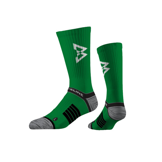 Beastmode x Strideline "Power Pellets" Premium Knit Crew Sock (Green)