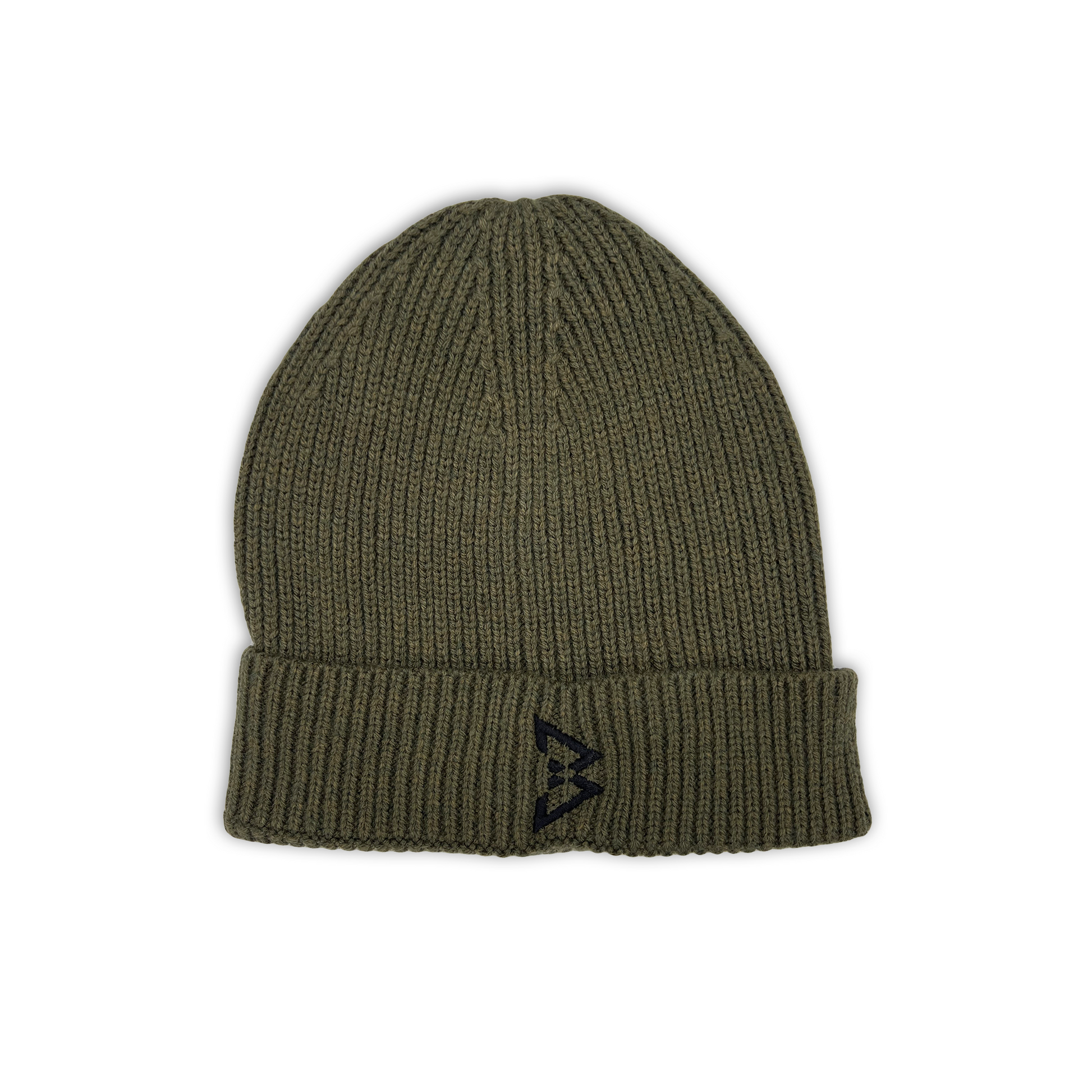 Beastmode B Logo Rib Cuffed Beanie (Olive/Black)