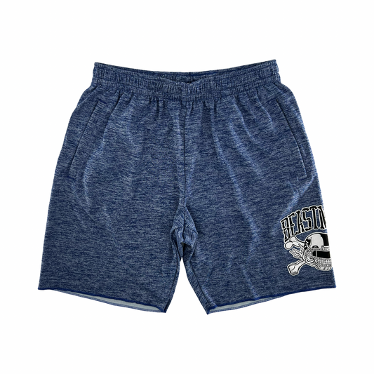 Beastmode Skeleton Sweat Short (Royal Heather) Front
