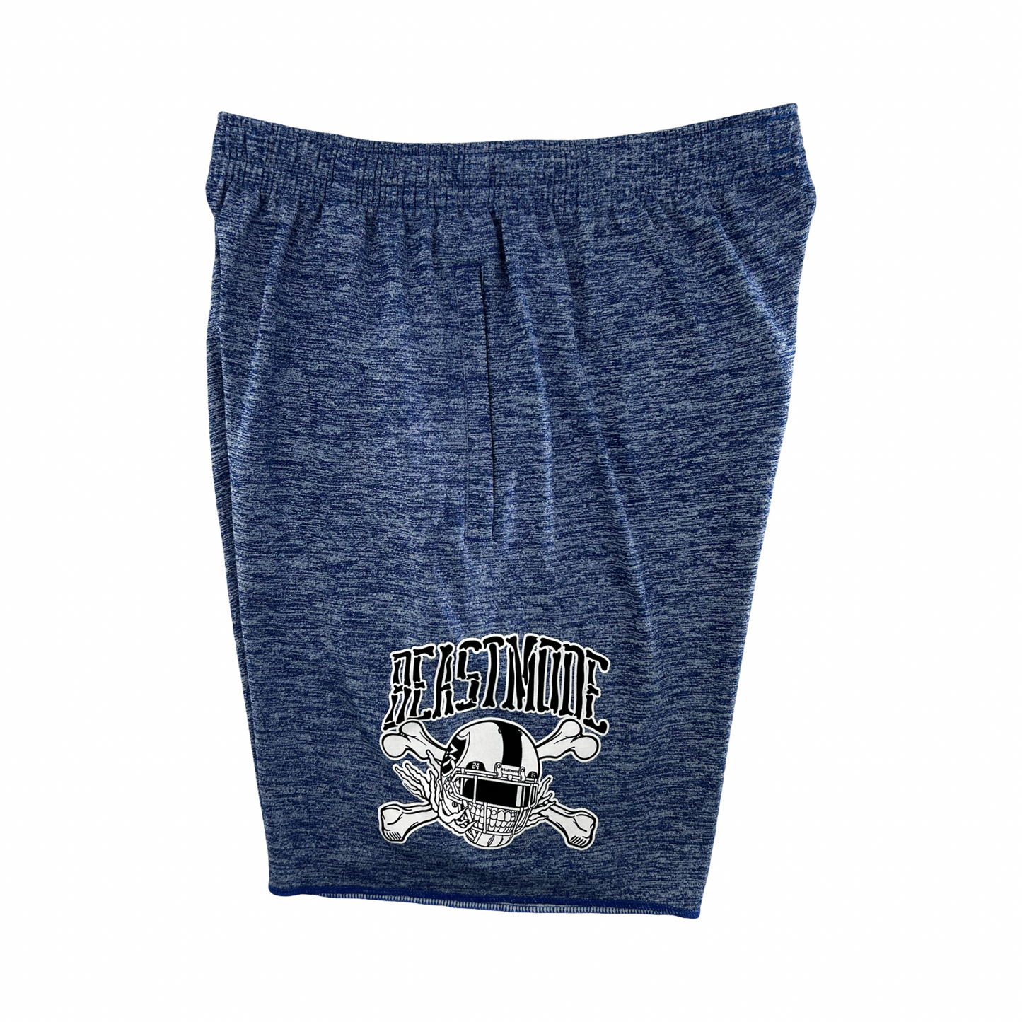 Beastmode Skeleton Sweat Short (Royal Heather) Left Side