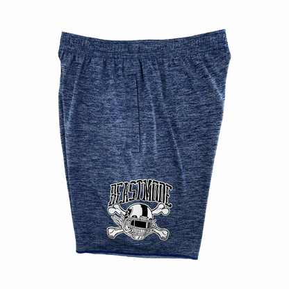 Beastmode Skeleton Sweat Short (Royal Heather) Left Side