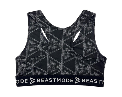 Beastmode Women's Racerback Sports Bra Back