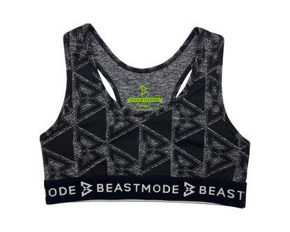 Beastmode Women's Racerback Sports Bra Front