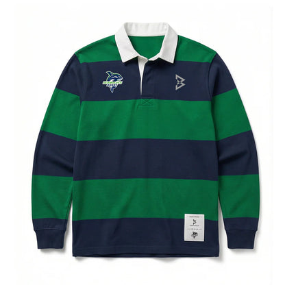 Beastmode x Seawolves Striped Rugby Polo Front