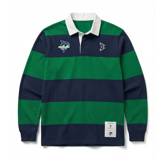 Beastmode x Seawolves Striped Rugby Polo Front