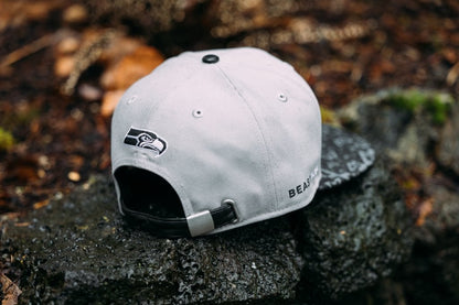 Beastmode Oakland Seahawks NFL New Era 9FIFTY Snapback Hat (Faux Leather Brim & Backstrap)