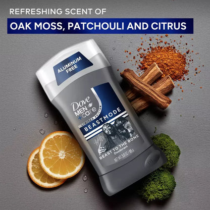 Beast to the Bone Dove Men+Care Aluminum-Free Limited Edition Deodorant Stick Beastmode Collection - 3oz