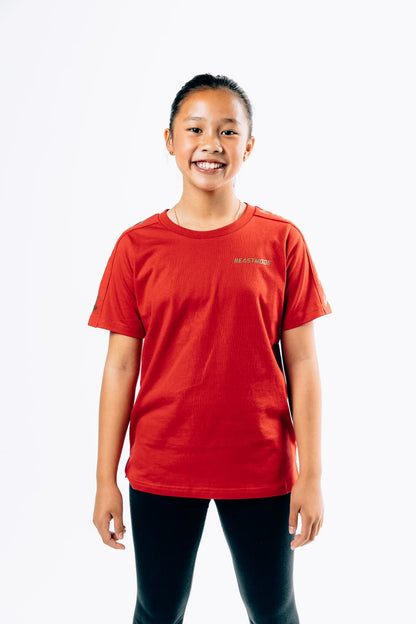 Kids Beastmode Chainlink Tee (Red) Front