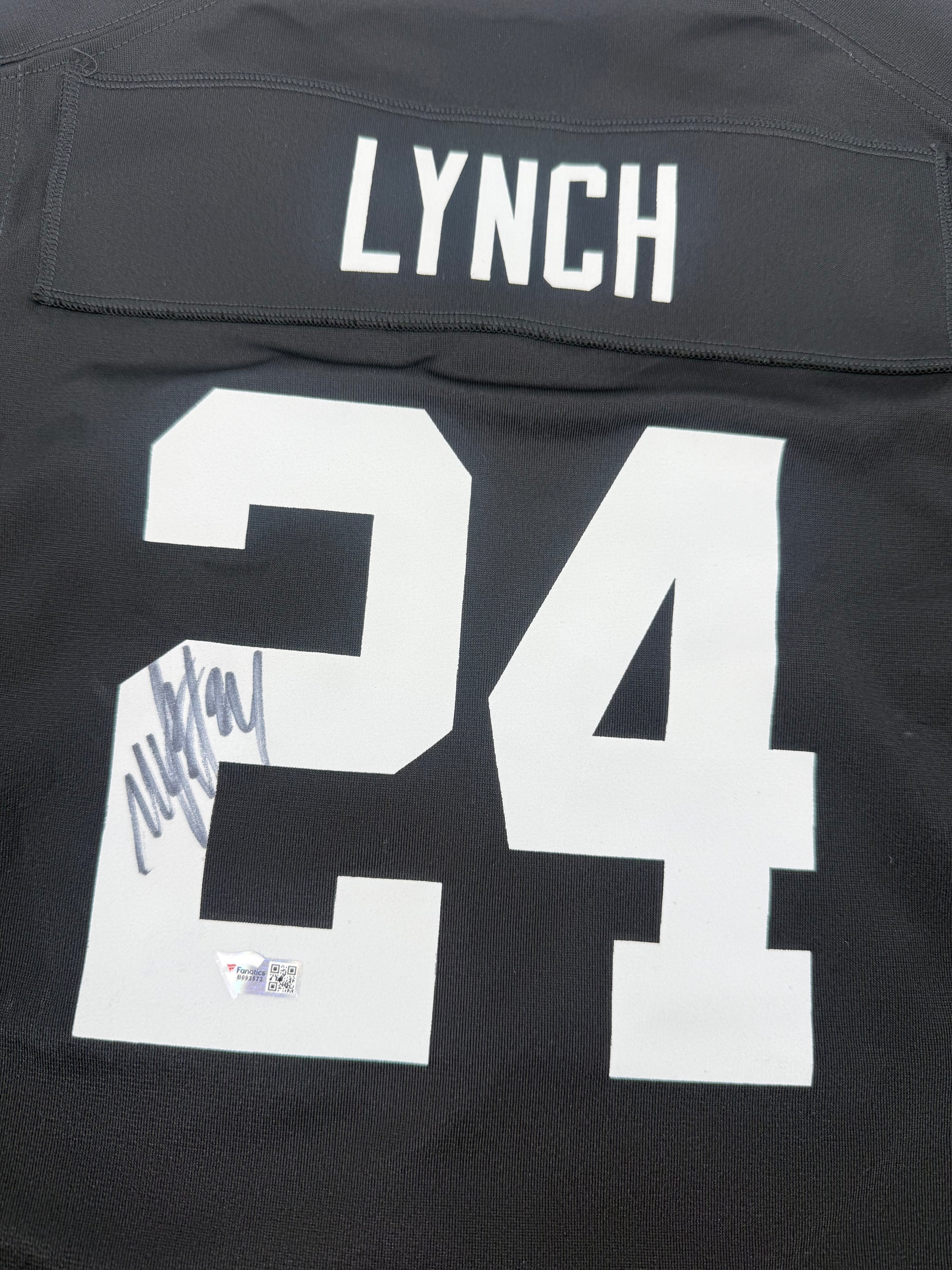 Marshawn Lynch Raiders #24 Autographed Nike Game Jersey (Women’s)