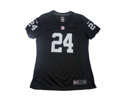 Marshawn Lynch Raiders #24 Autographed Nike Game Jersey (Women’s)