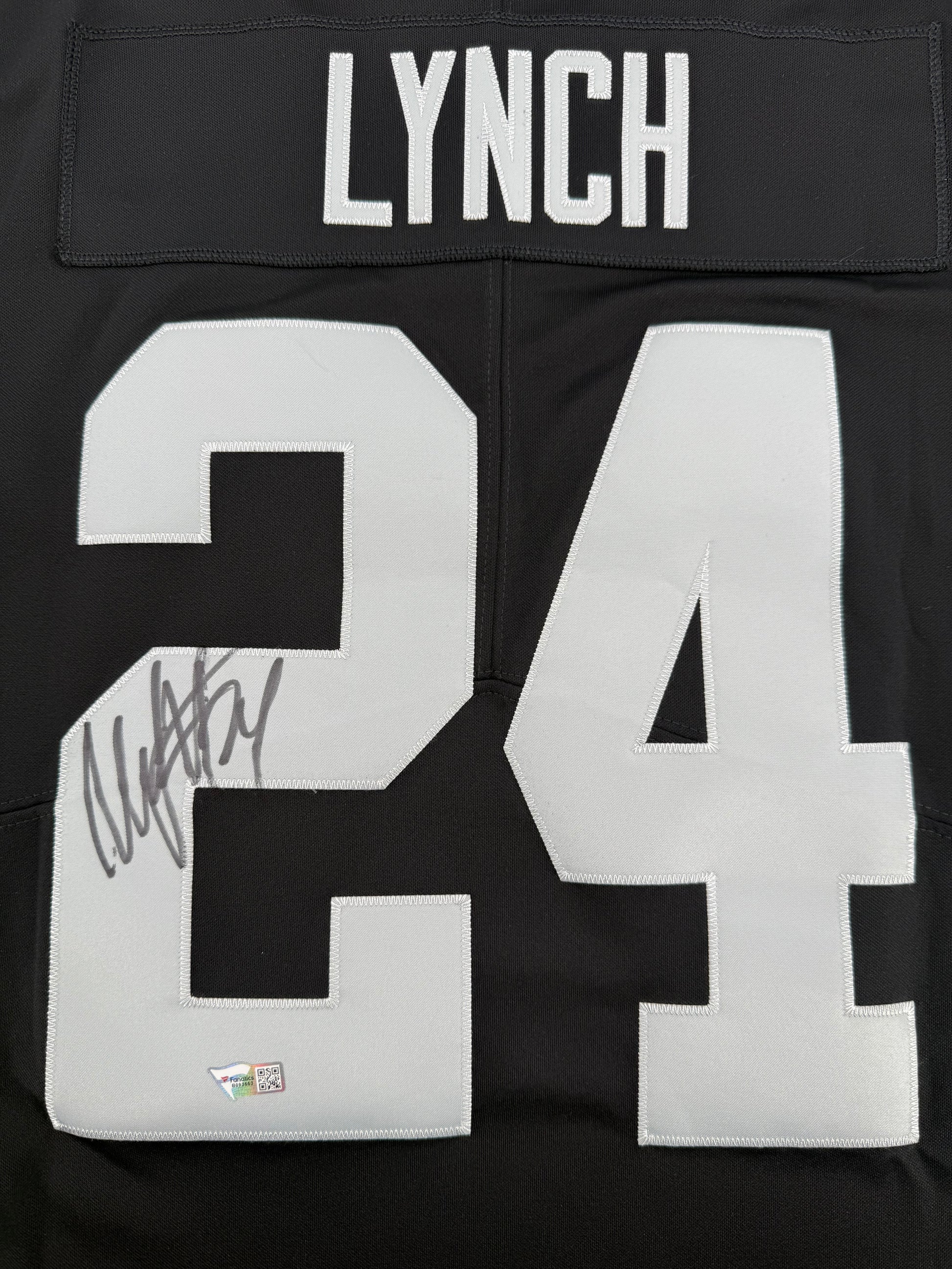 Marshawn Lynch Raiders #24 Autographed Nike Game Jersey (Women’s)