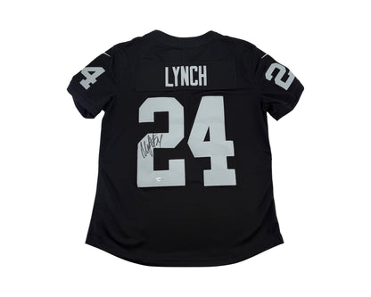 Marshawn Lynch Raiders #24 Autographed Nike Game Jersey (Women’s)