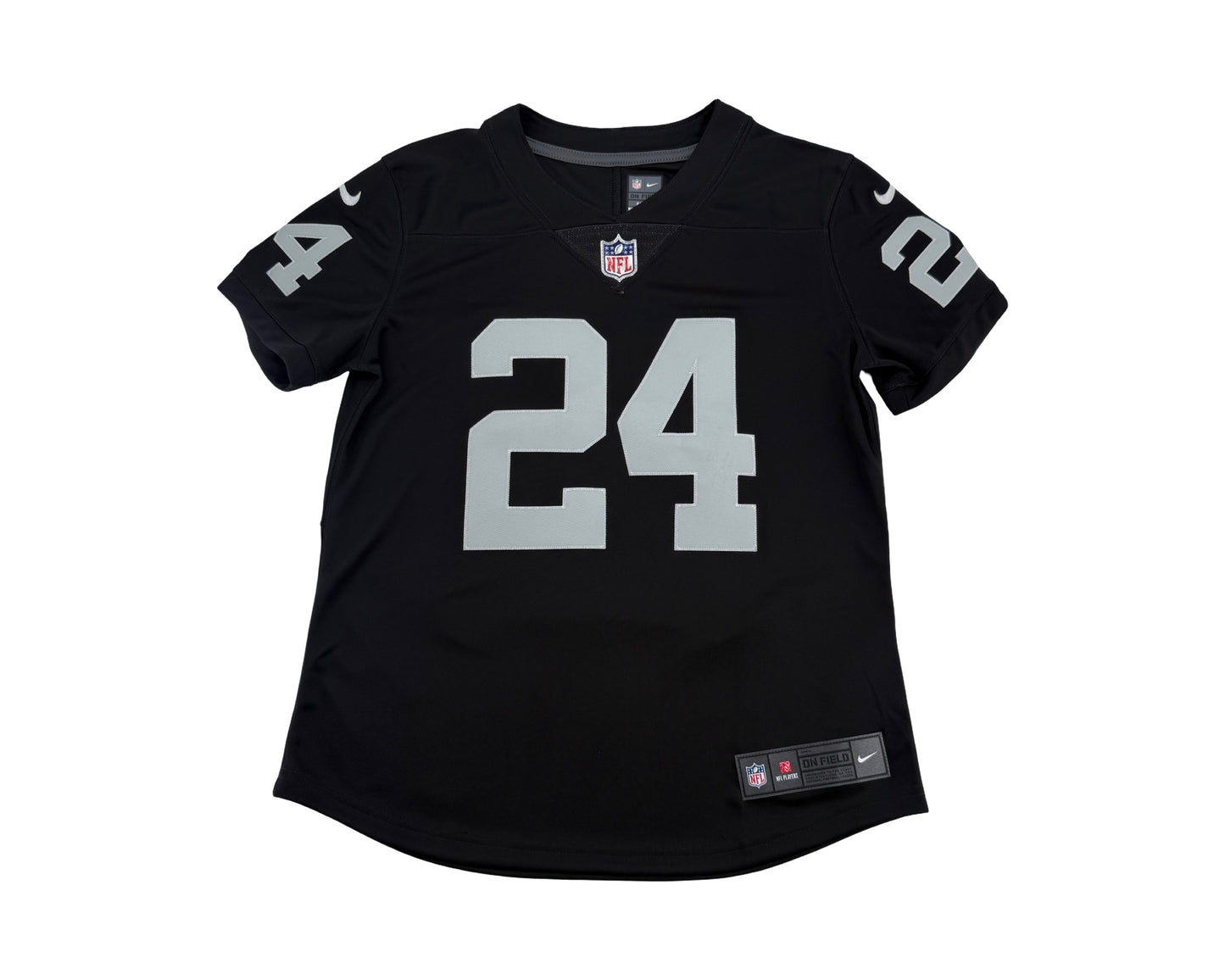Marshawn Lynch Raiders #24 Autographed Nike Game Jersey (Women’s)