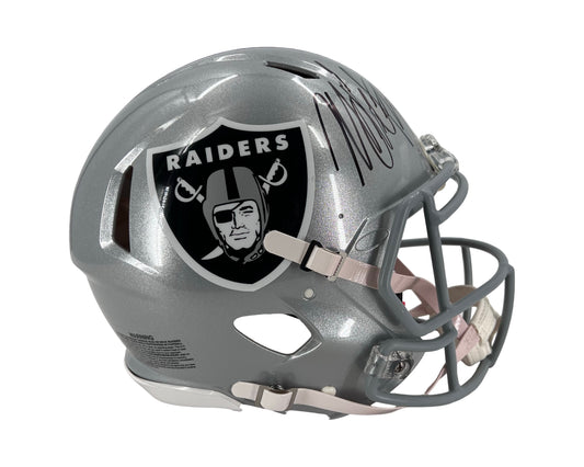 Marshawn Lynch Raiders Autographed Riddell Authentic Speed Helmet