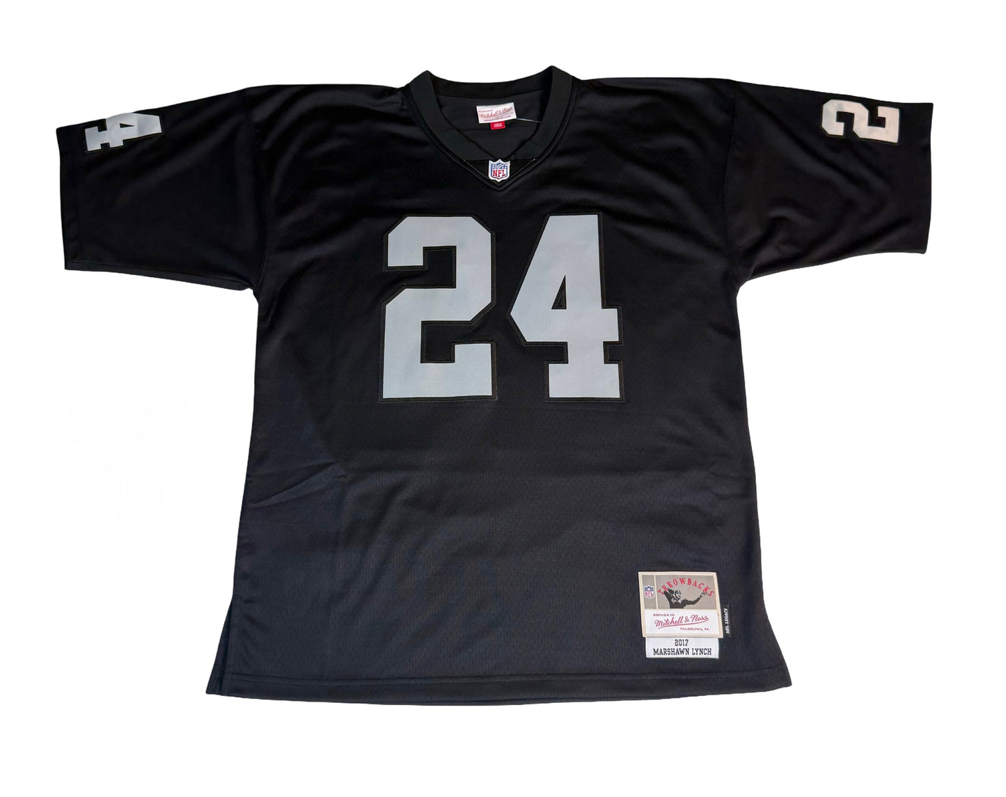 Mitchell & Ness Marshawn Lynch Oakland Raiders 2017 Legacy Player Jersey (Autographed) Front