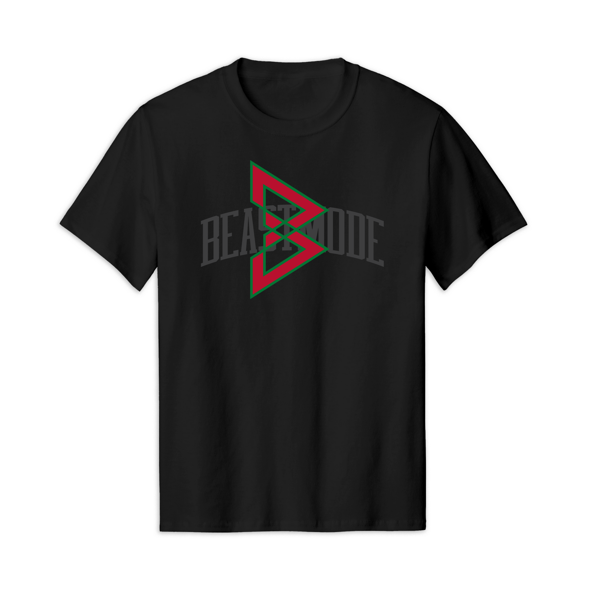 Beastmode Collegiate 2.0 Tee (Black/Red/Green)