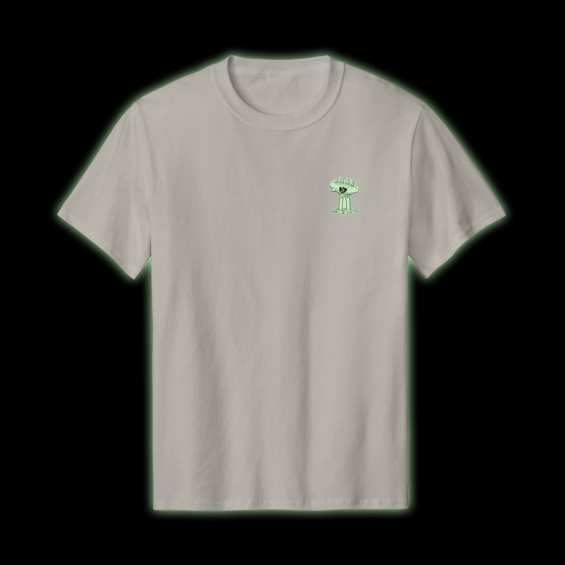 Beastmode Glow Skeleton Tee (Silver) Front