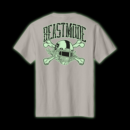 Beastmode Glow Skeleton Tee (Silver) Back