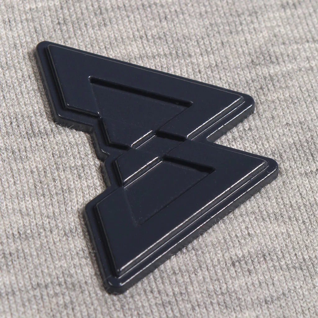 Technical Bomber (Grey Heather/Navy) Logo