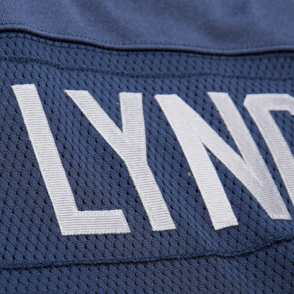 Mitchell & Ness Marshawn Lynch Seattle Seahawks 2010 Blue Authentic Jersey Back Close up